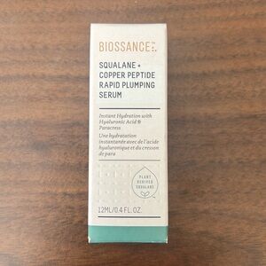 Biossance Squalane + Copper Peptide Rapid Plumping Serum - Travel Size 0.4 oz